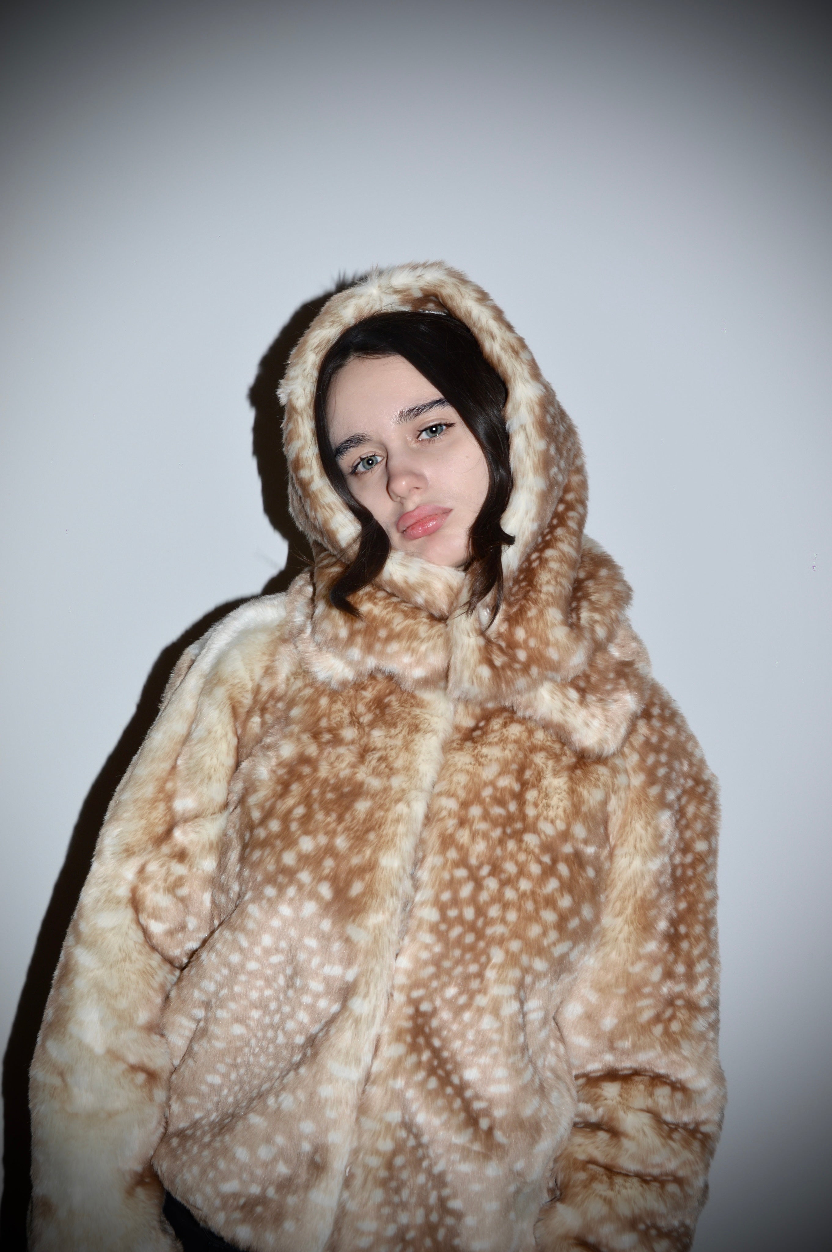 Fake Fur Bambi Jacket Brown – baby b3ns